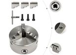 Mandrino - Mandrino Autocentrante A 3 Griffe - 125 Mm - Fino A 3000 Giri/Min - Manuale - Per Macchine Utensili - Argento