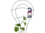 Sostegno Per Piante Per Vaso Da Fiori - Scala Grata - Acciaio - Per Piante Rampicanti - Verde