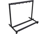 Supporto Per Chitarra - Supporto A 5 Posti - Pieghevole - Ferro - Rivestimento Antiruggine - Conservazione E Presentazione - Per Chitarra Acustica Ed Elettrica - Nero