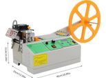 Taglierina Per Nastri E Nastri Adesivi - Taglierina A Caldo/Freddo Con Display Lcd - 500 W - Spina Ue 220 V/50 Hz - Larghezza Di Taglio 11 Cm - Temperatura 0-400 °C - Per Pelle/Plastica/Nylon - Grigio/Verde/Arancione