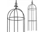 Pergola Da Giardino - Supporto Per Piante Rampicanti - Per Piante Rampicanti - Altezza 100 Cm - Nero