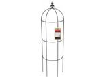 Obelisco Da Giardino - Supporto Per Rampicanti - 120 Cm - Metallo - Per Piante Rampicanti - Grigio