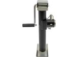 Cric Per Auto 1 T - Supporto Per Cric - Acciaio Q235 - Altezza Di Sollevamento Max. 26 Cm - Altezza Totale 42 Cm - Base 19×9,7 Cm - Nero/Argento