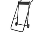 Carrello Per Motore Fuoribordo - Supporto Motore/Carrello Di Trasporto - Pieghevole - Telaio In Acciaio Per Carichi Pesanti - Conservazione Portatile - Ruote Da 15 Cm - Nero