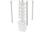 Torre Per Coltivazione Idroponica - Torre Di Coltivazione Verticale - 6 Livelli, 30 Fori Per Piante, Luce Led Per Piante, Set Completo Per Coltivazione Idroponica - Bianco