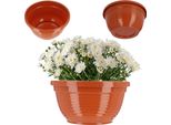Vaso Da Tomba - Vaso Da Fiori In Plastica - Per Lapidi/Cimiteri - 13 Cm - Taglia Xxl - Arancione