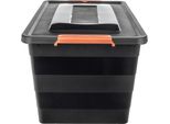 Contenitore - Contenitore In Plastica - Capacità 55 L - Con Coperchio - Per Giocattoli