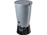 Serbatoio Per Acqua Piovana - Set Cisterna Per Acqua Piovana - Capacità 260 L - Con Rubinetto - Con Base - Per Il Recupero Dell'acqua Piovana