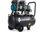 Compressore D'aria - Pompa Elettrica Senza Olio - 1500 W - Serbatoio Da 24 L - Silenzioso - Alta Pressione - Spina Ue 230 V - Portatile