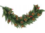 Ghirlanda Natalizia - Ghirlanda Di Abete - 115 Cm - Con Pigne - Senza Illuminazione - Aspetto Naturale