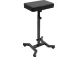 Poggiabraccio Per Tatuaggi - Supporto - Cuscino Inpoliuretano33×23,5×6,5 Cm - Altezza Regolabile 70–99 Cm - Angolo Regolabile 0–340° - Base Stabile In Ferro - Capacità Di Carico 250 Kg - Nero