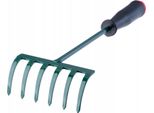 Rastrello Da Giardino - Rastrello Manuale - Con Zappa - Larghezza Di Lavoro 30 Cm - 6 Denti - Piccolo