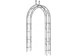 Pergola Da Giardino - Arco Metallico Per Rose - Altezza 281 Cm - Per Rose Rampicanti E Piante Rampicanti - Struttura Robusta - Nero