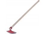 Zappa Da Giardino - Zappa Per Erbacce 18 Cm - Manico In Legno 123 Cm - Testa In Acciaio - Lama Affilata - Per Estirpare Le Erbacce E Smuovere Il Terreno