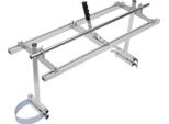 Segheria A Catena - Set Segheria Mobile - Regolabile In Altezza - Larghezza Di Taglio Fino A 91 Cm - Per Tagliare Tavole E Lavorare Il Legno - Argento