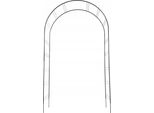 Pergola Da Giardino - Arco Metallico Per Rose - Per Piante Rampicanti E Rose - Altezza 255 Cm - Stabile E Resistente Alle Intemperie - Nero