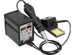 Stazione Di Dissaldatura E Saldatura - Aria Calda E Saldatore - Potenza 750 W - Display Led - Flusso D'aria 120 L/Min, 8 Livelli - Saldatore 200–480 °C - Aria Calda 100–480 °C - Tensione 220 V