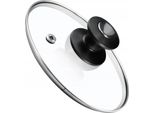 Coperchio In Vetro - Coperchio Per Pentole E Padelle - 14 Cm - Rotondo - Trasparente - Universale