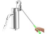 Pompa A Mano Per Pozzi - Pompa Manuale Per Acqua - Acciaio Inossidabile - Altezza Di Aspirazione Fino A 8 M - Per Giardini E Pozzi Da Cortile - Grigio