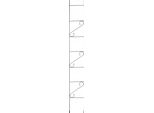 Traliccio Da Giardino - Supporto Metallico Per Piante Rampicanti - Altezza 210 Cm - Struttura Robusta - Resistente Alle Intemperie - Per Piante Rampicanti - Nero