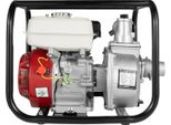 Pompa Benzina-Acqua - Attacco Da 5 Cm - 6,5 Cv - 4 Tempi 210 Cc - 4,8 Kw - Portatile - Per Irrigazione E Drenaggio - Rosso