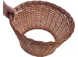 Collare Per Albero In Rattan - Copertura Per Supporto Per Albero Di Natale - 55 Cm - Cesto Intrecciato - Nasconde Il Supporto - Naturale