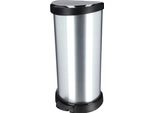 Cestino Dei Rifiuti - Cestino Dei Rifiuti Con Pedale - 40 L - Superficie Metallizzata - Prodotto In Polonia