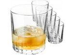 Bicchieri - Set Da 6 Pezzi - 280 Ml - Vetro - Bicchieri Da Whisky E Bicchieri Da Succo - Fcm