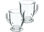 Bicchieri Da Tè E Caffè - Bicchieri In Vetro - 460 Ml - Set Da 2 - Trasparenti