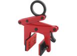 Morsetto Per Sollevamento Lastre - Morsetto Verticale Regolabile Per Pietra - Capacità Di Carico 390 Kg - Occhiello Di Sollevamento - Per Gru Mobili - Per Granito E Marmo - Rosso