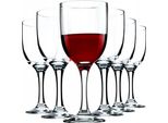 Bicchieri Da Vino - Set Da 6 Pezzi - Capacità 290 Ml Per Bicchiere - Vetro