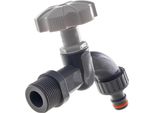 Rubinetto Da Giardino - Rubinetto Esterno - Attacco Da 1,9 Cm - Raccordo Rapido Per Tubo Da Giardino