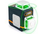 Laser A Linee Incrociate - Livella Laser CM720 - 2 Linee A 360° - Laser Verde - Autolivellante - Portata 30 M - Telecomando - Base Magnetica - Marrone