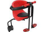 Seggiolino Per Bicicletta Per Bambini - Montaggio Anteriore Seggiolino Anteriore - 1-2 Anni - Telaio In Metallo - Seggiolino Di Sicurezza - Rosso