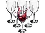 Bicchieri Da Vino Rosso - Set - 6 Pezzi - 340 Ml
