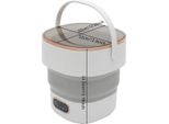 Lavatrice Portatile Pieghevole - Mini Lavatrice E Centrifuga - Capacità 13 L - Semiautomatica - Per Viaggi E Dormitori Studenteschi - Bianco Sporco/Bianco