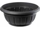 Ciotola Per Fiori Da Tomba - Ciotola Per Piante In Plastica - Ø 38 Cm - Rotonda - Antracite