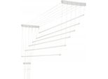 Stendibiancheria - Stendibiancheria Da Soffitto - 6 Aste - 120 Cm - Per Bagno E Balcone