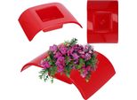 Coprivaso Vaso Da Fiori - Vaso Per Ikebana - Piccolo - Per Composizioni Floreali - Rosso