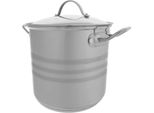 Pentola In Acciaio / Pentola - Con Coperchio - 18 Cm - 3,7 L - Fcm - Marrone