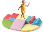 Blocchi Da Arrampicata Per Bambini - Set Da Gioco Composto Da 8 Pezzi - Per Interni Ed Esterni - Per Arrampicarsi E Gattonare - Dai 3 Anni In Su - Giallo