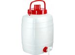 Tanica Per Acqua - Tanica Per Acqua - 10 L - Con Coperchio - Adatta Al Contatto Con Gli Alimenti Fcm