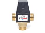 Valvola Miscelatrice Termostatica - DN20 A 3 Vie - Ottone - Per Acqua Fredda E Calda - Nero