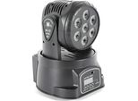 Testa Mobile Led Rgbw 4 In 1 - Faretto Da Palcoscenico - 7×10 W, DMX512 9/14 Canali, Master/Slave + Auto + Sound, Strobo 20/S, Telecomando 3–5 M, 105 W Spina Ue