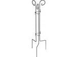 Sostegno Per Piante Per Rose - Supporto Metallico Per Rampicanti - Per Aiuole - Altezza 120 Cm
