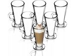 Bicchieri Per Latte Macchiato - Bicchieri Da Caffè - Set Da 6 Pezzi - 260 Ml Ciascuno