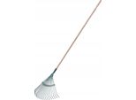 Rastrello Per Foglie - Rastrello Da Giardino - Larghezza Di Lavoro 45 Cm - Denti In Filo Metallico - Per Prato E Foglie