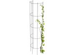 Pergola Da Giardino - Supporto Metallico Per Rampicanti/Spalliera - Altezza 150 Cm - Per Rose E Piante Rampicanti - Stabile - Nero