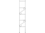 Pergola Da Giardino - Supporto Per Rose Rampicanti E Piante Rampicanti - Altezza 150 Cm - A Forma Di Scala - Per Piante Rampicanti E Rose - Nero