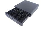 Cassetto Portadenaro - 5 Scomparti Per Banconote - 8 Scomparti Per Monete - Serratura Di Sicurezza - Interfaccia RJ11 - Per Negozi Al Dettaglio E Ristorazione - Nero